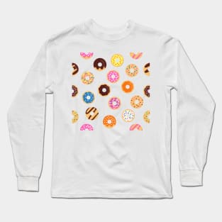 Doughnut Pattern Long Sleeve T-Shirt